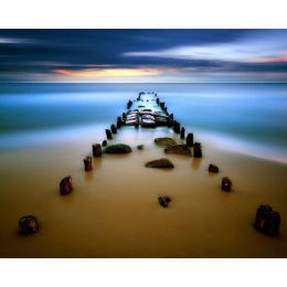 Painting by numbers - beach Homejoy - 40x50cm - Frame