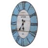 Vintage Worn  Wall Decorative Rustic Clock XH - a Vintage Worn Blue & a Vintage Worn White