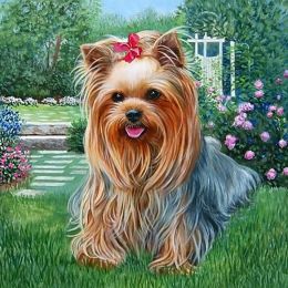 5D Diamond Painting Cute Dog Cross Stitch Animal Diamond Embroidery Full Drill Round Diamond Home Decoration Homejoy - 50x50