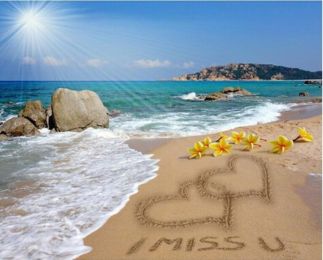 DIY Diamond Painting Cross-Stitch Mariage Decoration Seaside Heart Love Diamond Embroidery Pictures Of Rhinestones Homejoy - 50x60
