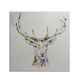 Oil Painting Canvas Wall Art for Living Room Modern Art Decor Your Home Stretched Ready to hang - 90x90cm
