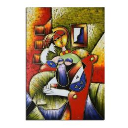 Copy World famous Oil Painting Abstract Portrait Lady By Pablo Picasso Wall Picture 100% Handmade Home Wall Decor Unique Gift - 150x220cm