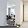 Modern Full Length Mirror, 65" x 22"x 1.2" - Matte Champagne - Aluminum alloy