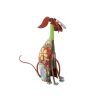 17 Inch Decorative Metal Dog Sculpture, Multicolor - BM04287