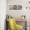 Motivational Success Quotes Canvas Art Office Wall Decor for Bedroom Living Room - 6x17inchx1pcs