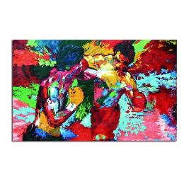 100% Hand Painted  Abstract Oil Painting Wall Art Modern Minimalist Boxer Picture Canvas Home Decor For Living Room Bedroom No Frame - 150x220cm