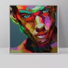 Handmade Francoise Nielly Marilyn Monroe portrait canvas painting Palette knife Face Oil painting wall picture for living room - 90x90cm