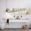 Wall Mirrors Flexible Real Glass Flat Frameless - 14Ã—14 (4-pack)
