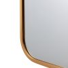 DunaWest 24 Inch Matte Gold Rectangular Wall Mirror, Round Corners, Gold - Default