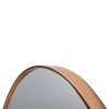 DunaWest 35 Inch Oval Hanging Accent Wall Mirror with Metal Frame, Matte Gold - Default