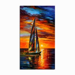 Coloring Poster Hand Painted Oil Painting Landscape For The Living Room Wall Art Home Decoration Abstract Without Frame - 90x120cm