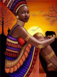 Diamond Painting New Product African Woman Rhinestone Diamond Embroidery Homejoy            - 6Style - 50x70cm-Square