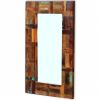 Mirror Solid Reclaimed Wood 31.5"x19.7" - Multicolour