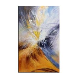 Aestheticism Simple abstract 100% Handmade Oil painting yellow landscape Large Abstract Canvas Art Oil Painting Wall Pictures - 100x150cm