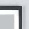 LED Full Length Mirror Wall Mounted Lighted Floor Mirror Dressing Mirror Entry Dimmer Touch Switch RT - 65"H x 21.7"W