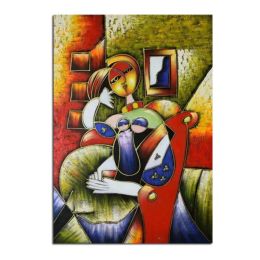 Copy World famous Oil Painting Abstract Portrait Lady By Pablo Picasso Wall Picture 100% Handmade Home Wall Decor Unique Gift - 50x70cm