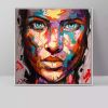 Handmade Francoise Nielly Marilyn Monroe portrait canvas painting Palette knife Face Oil painting wall picture for living room - 90x90cm