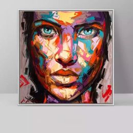 Handmade Francoise Nielly Marilyn Monroe portrait canvas painting Palette knife Face Oil painting wall picture for living room - 90x90cm
