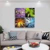 4 Panels Canvas Spring Summer Autumn Winter Four Seasons Landscape Color Tree Painting Picture Prints Modern Giclee Artwork - 12inchx12inchx4pcs