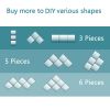 Wall Mirrors Flexible Real Glass Flat Frameless - 16Ã—16 (3-pack)