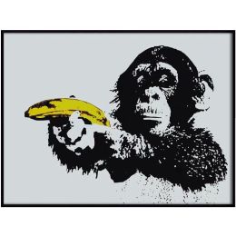 Ha's Art Top Selling Handmade Abstract Oil Painting Wall Art Modern Minimalist Gorilla Picture Canvas Home Decor For Living Room No Frame - 70x140cm