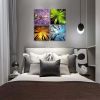 4 Panels Canvas Spring Summer Autumn Winter Four Seasons Landscape Color Tree Painting Picture Prints Modern Giclee Artwork - 12inchx12inchx4pcs
