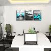 Ocean Beach Canvas Wall Art Black and White Lighthouse Pictures Print Bridge Teal Wall Art Artwork  Decor Bathroom - 12inchx16inchx3pieces