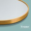 Modern Arch-top Full Length Mirror - Gold - metal