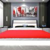 Black and White Wall Art Red Paris Theme Canvas Art Eiffel Tower Wall Paintings London Big Ben Pictures  Wall Decor - 16inchx24inchx3pieces