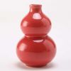 3.4oz Red Small Wine Jug Gourd Ceramic White Wine Jar Antique Style Empty Flask Flagon - Default