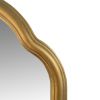 DunaWest Arched Top Handcrafted Metal Encased Accent Wall Mirror, Antique Gold - UPT-228540