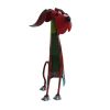 17 Inch Decorative Metal Dog Sculpture, Multicolor - BM04287