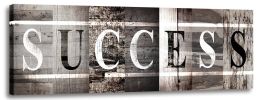 Motivational Success Quotes Canvas Art Office Wall Decor for Bedroom Living Room - 12x36inchx1pcs