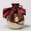 500ml Beige Ceramic Wine Jar Hand Painted Wine Bottle Vintage Chinese Style Wine Flask Flagon - Default