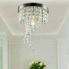 Modern K9 Crystal Raindrop Chandelier Ceiling Light Fixture Pendant Lamp E12 - 1 Pack