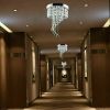 Modern K9 Crystal Raindrop Chandelier Ceiling Light Fixture Pendant Lamp E12 - 1 Pack