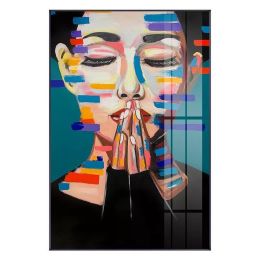 Professional 100%Hand Painted Oil Painting Artist Directly Supply High Quality Hand Painted Praying Woman On Canvas Wall Pictures - 90x120cm