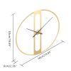 Classical Large Decorative 20" Gold Mordern Wall Clock - Gold