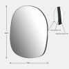 Asymmetrical Accent Wall Mounted Mirror Decorative Living Room Bedroom Entryway, 2 Sizes - S