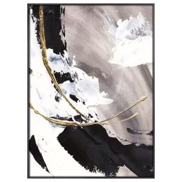 100% Hand Painted High Quality Abstract Canvas Oil Painting Thick Textured GOLDEN Wall Art Large Modern Porch Decoration No Framed - 100x150cm