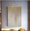 100% Hand Painted Abstract Oil Painting Wall Art Modern Gold Foil Picture On Canvas Minimalist Home Decoration For Living Room No Frame - 50x70cm