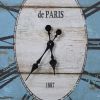 Vintage Worn  Wall Decorative Rustic Clock XH - a Vintage Worn Blue & a Vintage Worn White