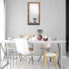 The Urban Port Natural Wood Framed Rectangular Wall Mirror, Brown - UPT-74400