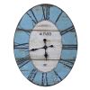 Vintage Worn  Wall Decorative Rustic Clock XH - a Vintage Worn Blue & a Vintage Worn White