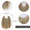 Seagrass Wall Fan Rustic Boho Woven Wall Pediment for Narrow Wall - Natural