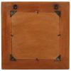 Wall Mirror Solid Reclaimed Wood 23.6"x23.6" - Brown