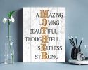 Inspirational Quotes Wall Art - Praise the Mother's Painting - Motivational Canvas Prints Picture  Decor Mother's Day Gifts - 12inchx16inch