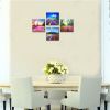 Canvas Prints Tulip Lavender Field Wall Art Colorful Flowers Artworks on Canvas Landscape Painting Framed for Modern Home Decoration  - purple