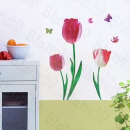 Romantic Flowers - Wall Decals Stickers Appliques Home Decor - HEMU-SH-803