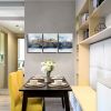 Abstract Wall Art for Living Room Navy Blue and Gold Mountain Abstract Watercolor Pictures for Bedroom Bathroom Wall Decor 3 Piece - 12x16inchx3pcs